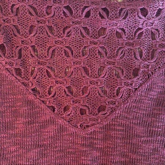 Maroon Boho 3/4 Sleeve - Picture 5 of 6